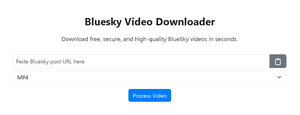 Bluesky video Downloader tool online